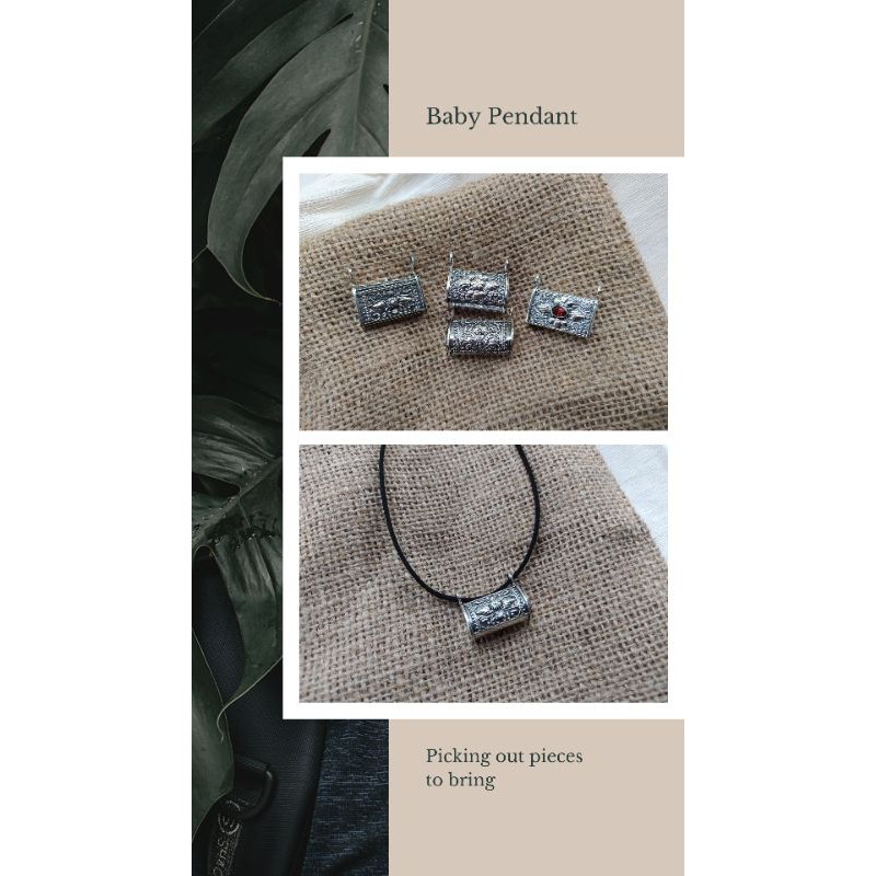 Liontin Tabung Perak 925 Bandong Perak