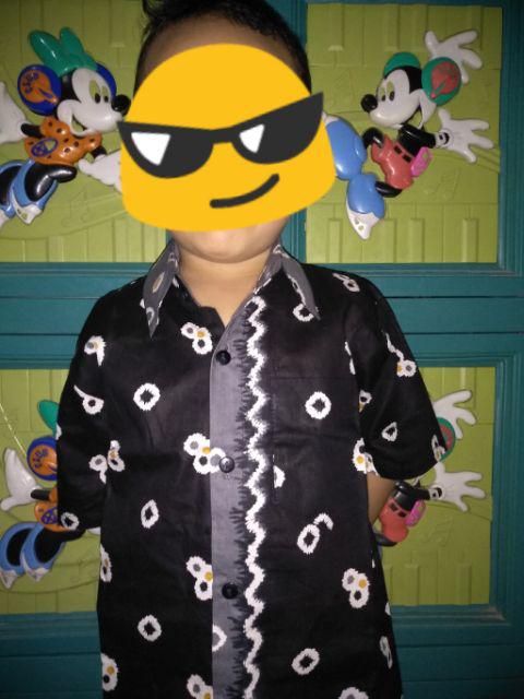Kemeja Jumputan Batik Anak