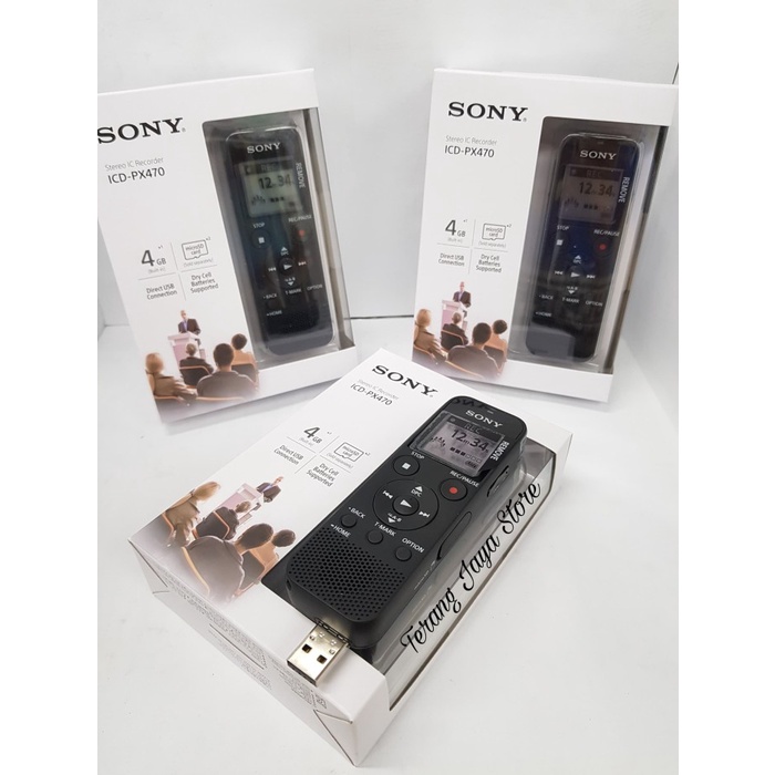 Voice Recorder Sony Icd-Px470 Perekam Suara Sony Icd Px 470 Rekorder