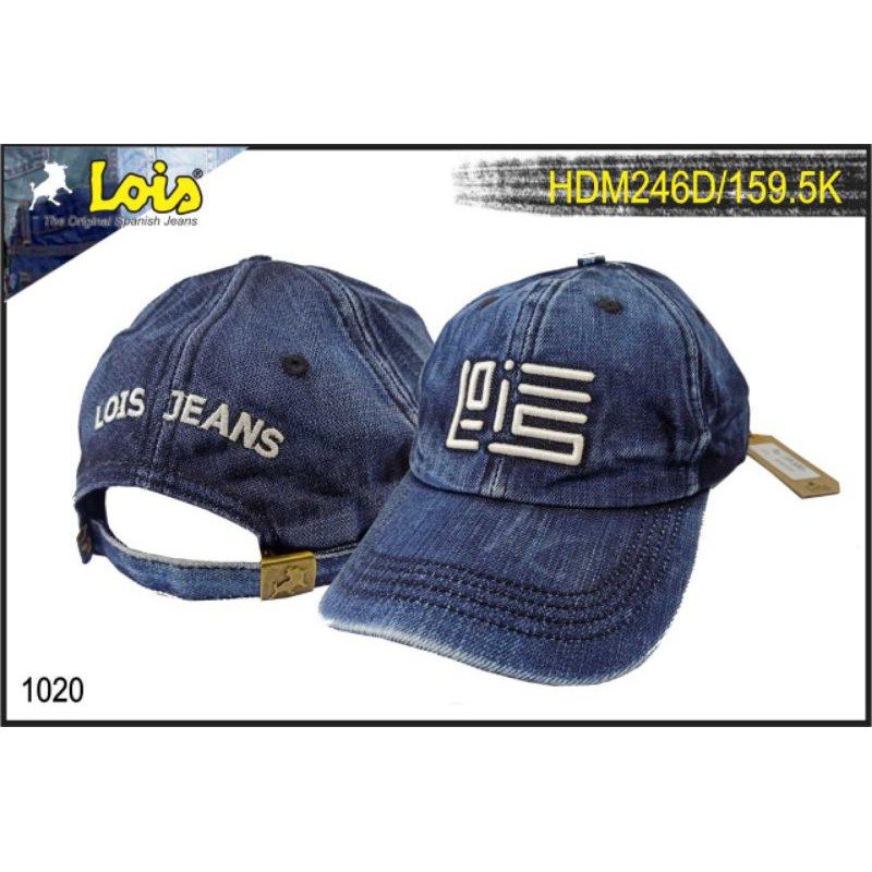 TOPI DENIM LOIS ORIGINAL HDM246D TOPI PRIA DISTRO ORI/TOPI JEANS PRIA DAN WANITA IMPORT