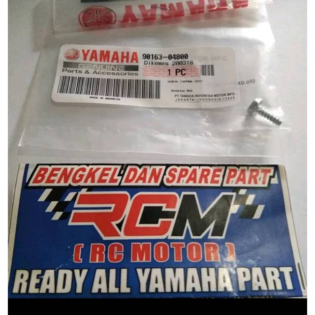 screw tapping baut kancingan sen sein vixion byson rx king new 90163-04800 ORI ORIGINAL YAMAHA PARTS