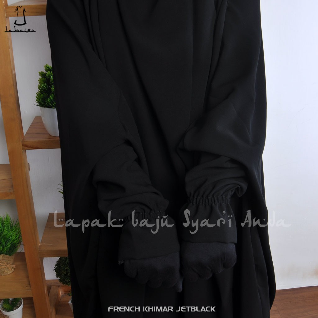 Labasa French Khimar Instan Lengan Manset Karet / Manset Rits | French Hijab | Bisa COD