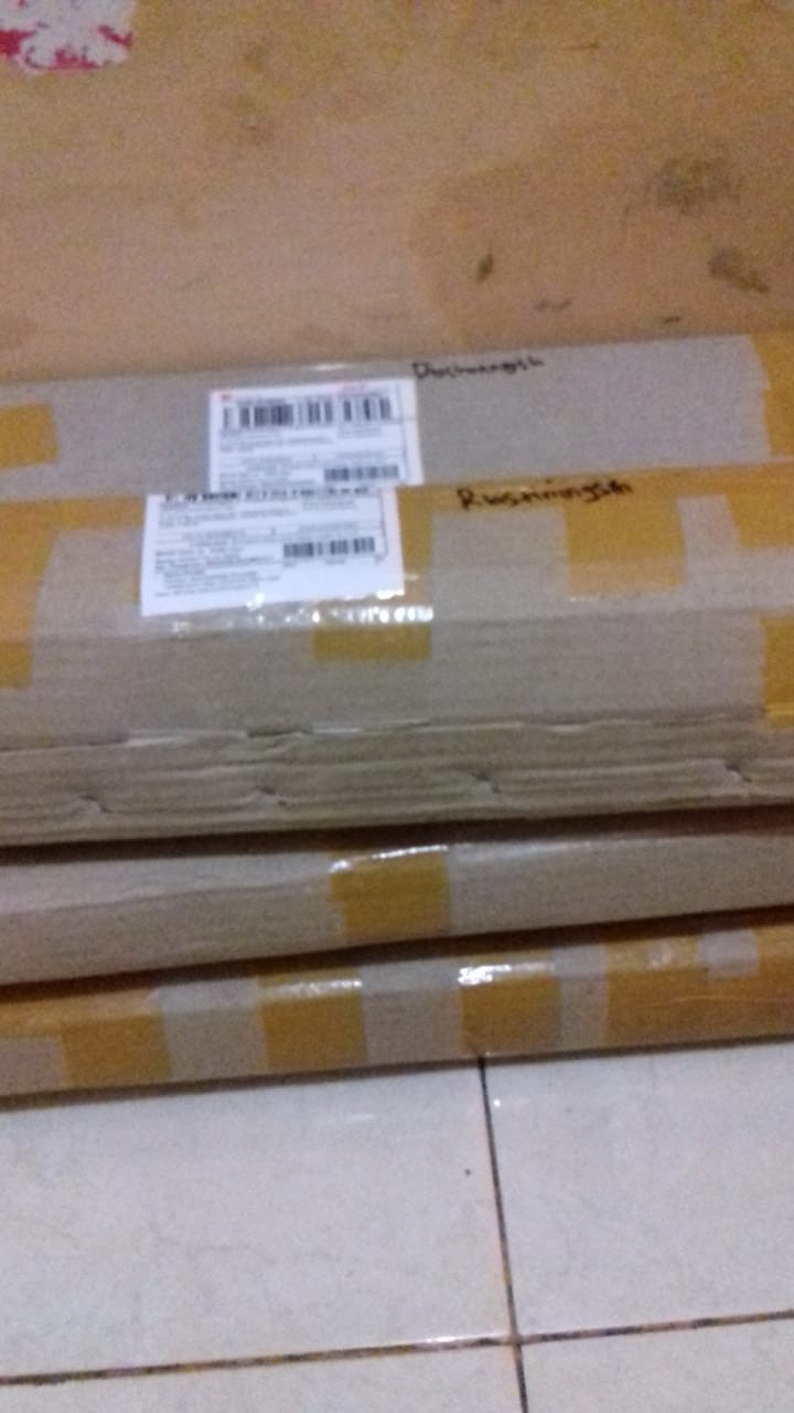 Sale!!! Wallpaper Krem Biru Garis Klasik Embossed, Bukan Sticker