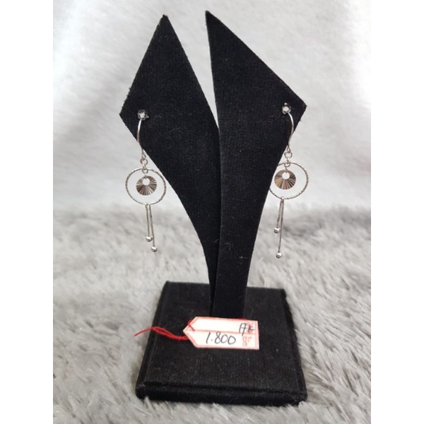AT2197N592N anting bulat variasi italy squer emas putih asli berat 1.800 kadar 75% 17k tok 750 ub$