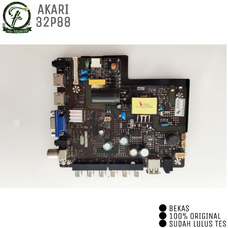MB MAINBOARD MOTHERBOARD TV LED AKARI  LE-32P88 LE 32p88