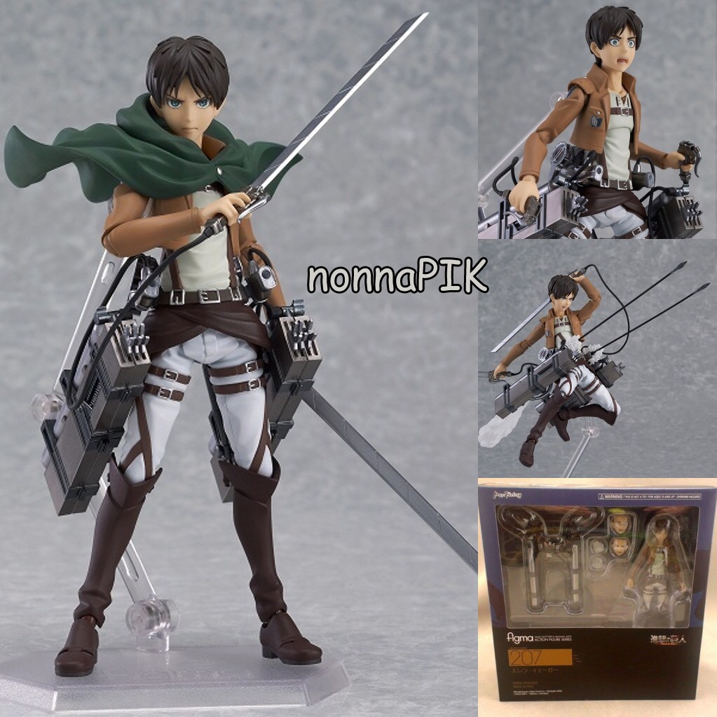 Nendo atau Figma 207 213 203 Attack on Titan EREN &amp; LEVI &amp; MIKASA