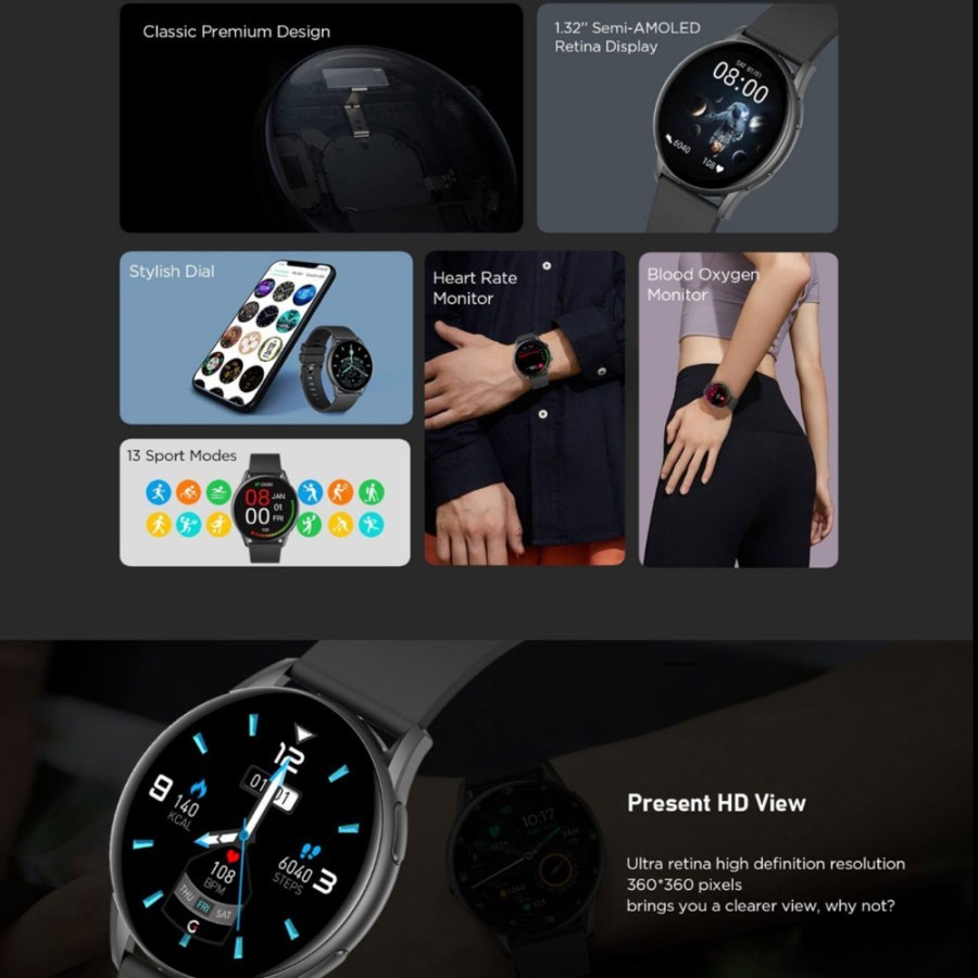 Kieslect K10 Smartwatch - Garansi Resmi