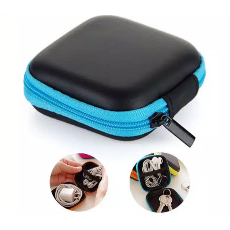 Dompet Earphone Pouch Charger Dompet Koin Waterproof Hardcase