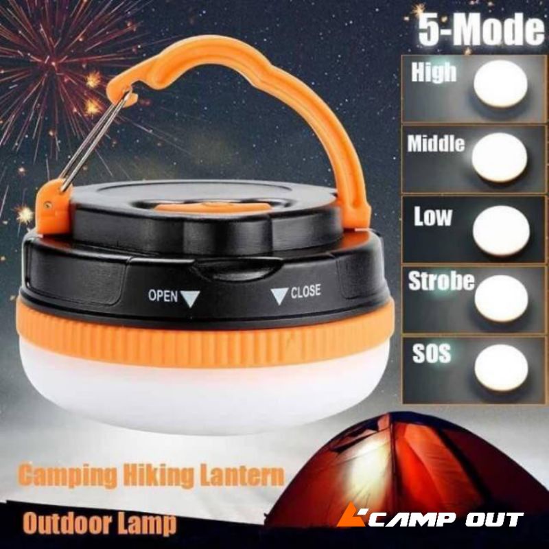 Lampu tenda bakpao / Lampu tenda camping / Lampu outdoor / Lampu emergency / Lentera