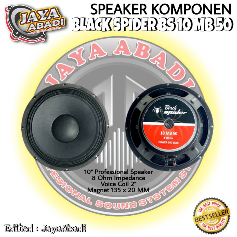 Speaker Komponen BLACKSPIDER BS 10 MB 50