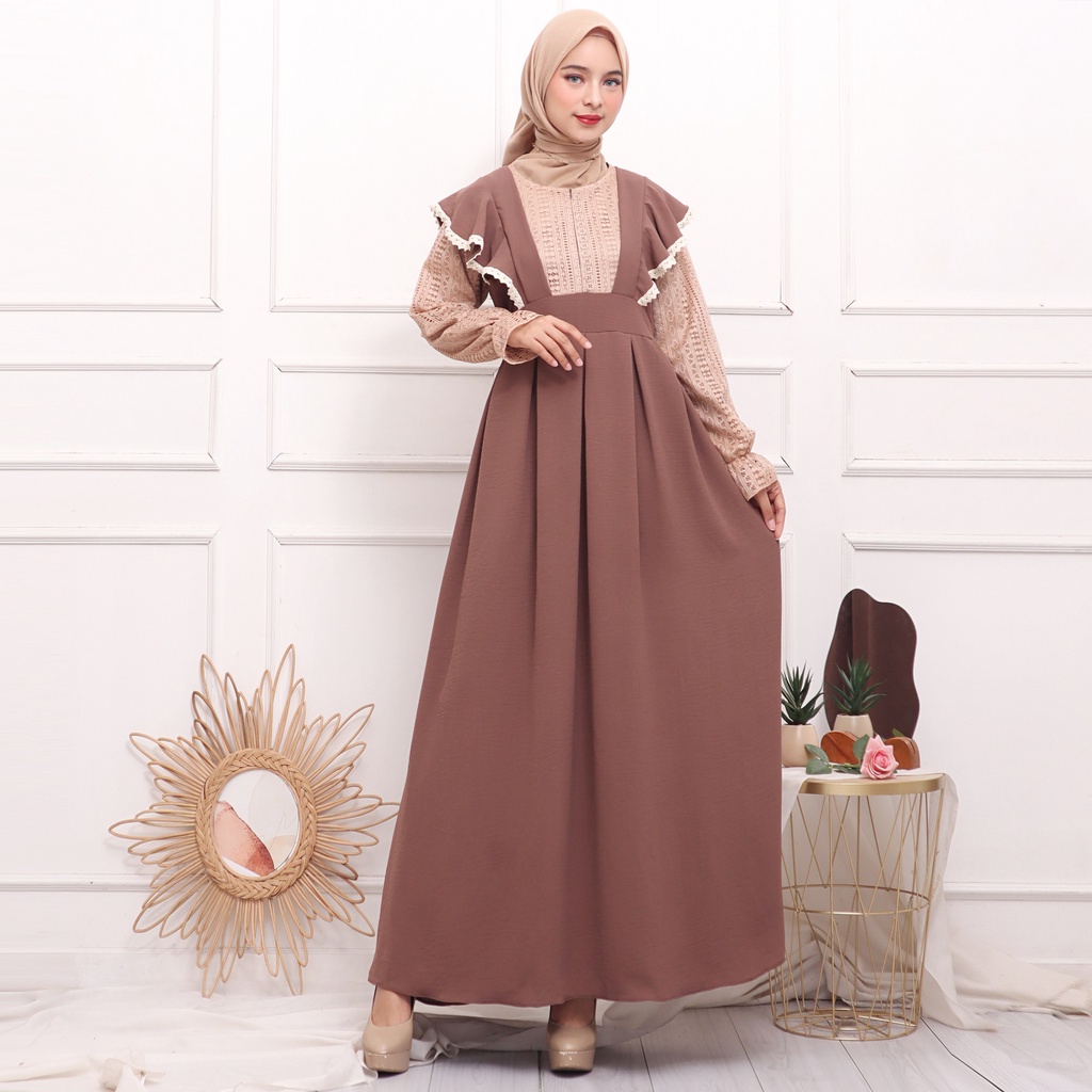 Gamis Maxy Dress Crinkle CKL Naura 01