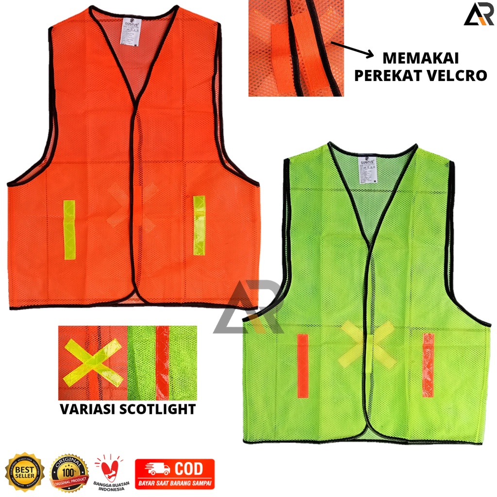 Jual Rompi Safety Vest Keselamatan Kerja/Rompi Proyek Jaring/Rompi ...