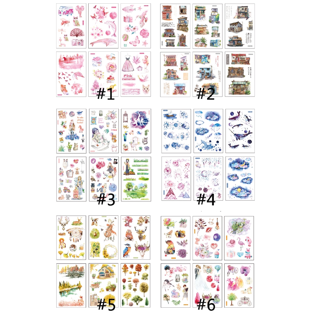 [New Arrival] Cute Girly Stickers ins Diary Book Album Decoration Diy Japanese Paper Stickers