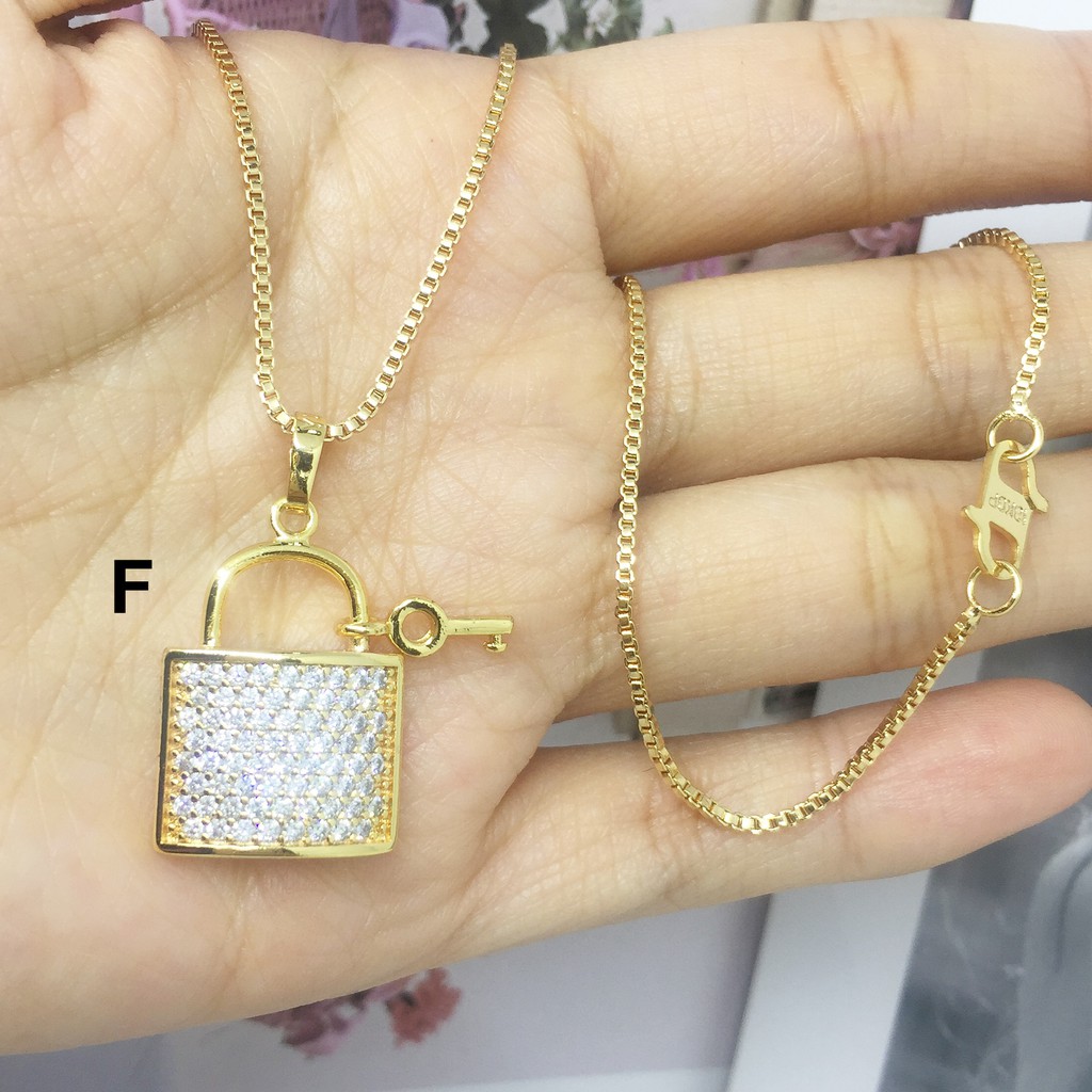 Perhiasan Xuping Kalung Cewek Love Kunci Gembok - BN323