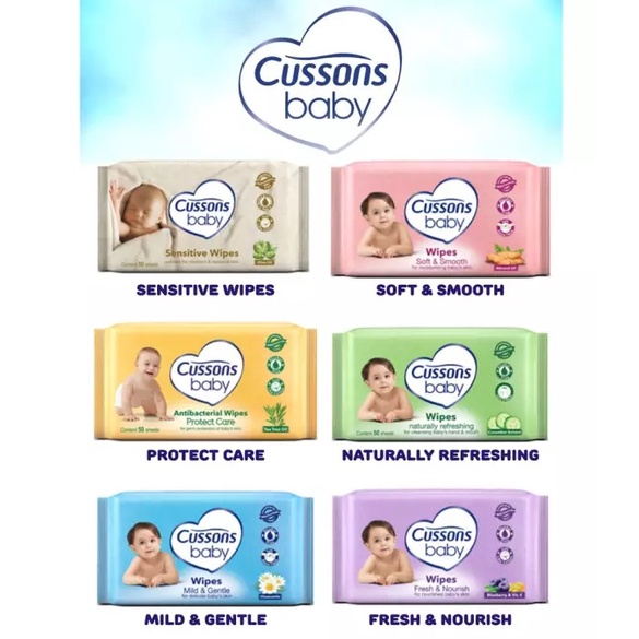 ✦SINAR✦ Cussons Baby Tissue Basah - Wet Tissue Beli 1 Gratis 1