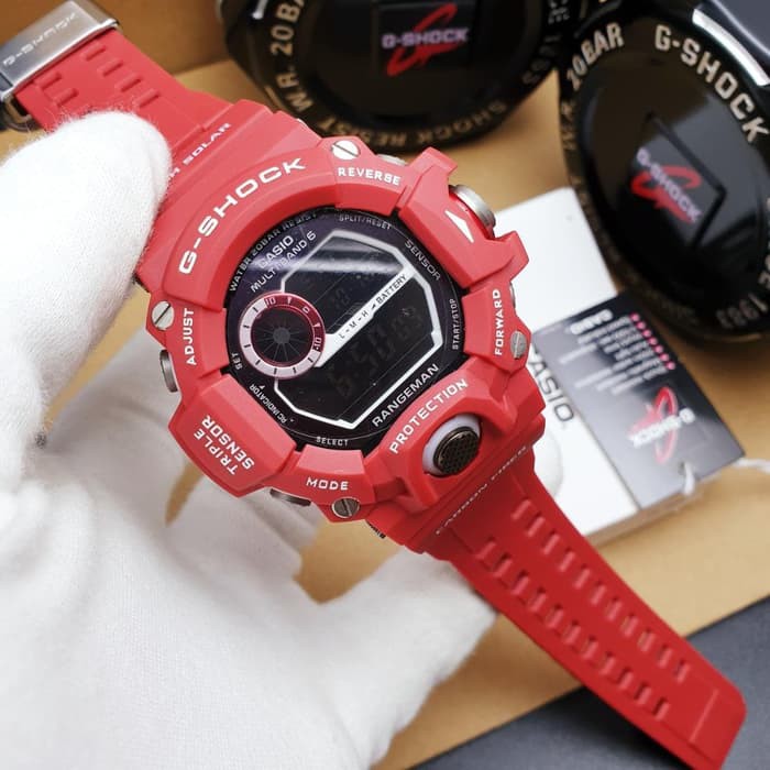 Jam Tangan Pria Casio G-Shock GW-9400RD Full Red Rangeman Ori BM 9400