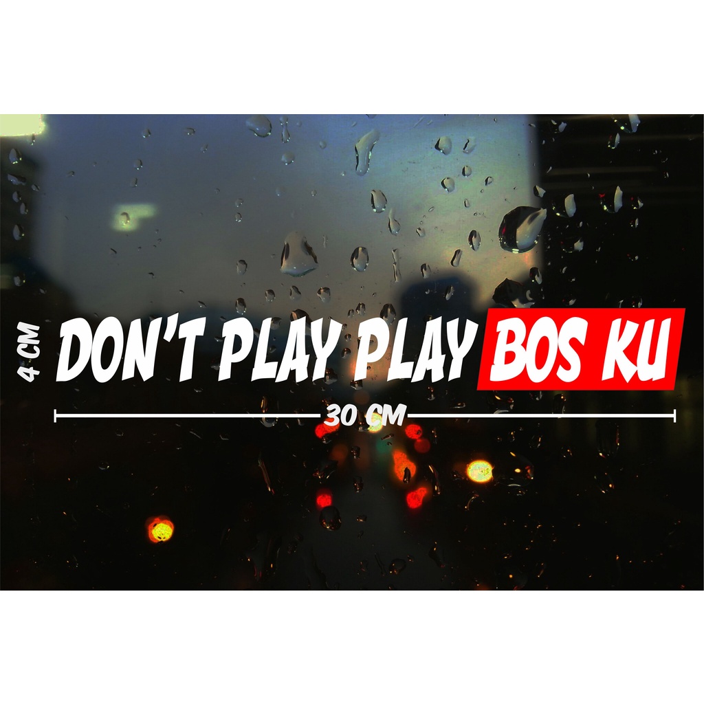 

Cutting Stiker Don't Play Play sticker Tempel