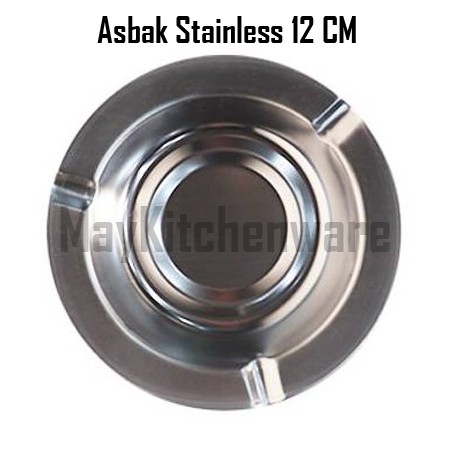 Asbak Rokok Stainless Steel Bulat Murah Ashtray Cigarette Unik Tempat Roko Kaleng Premium Souvenir