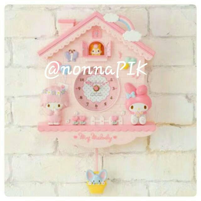 Jam Dinding - Clock Sanrio My Melody - Sanrio Little Twin Star