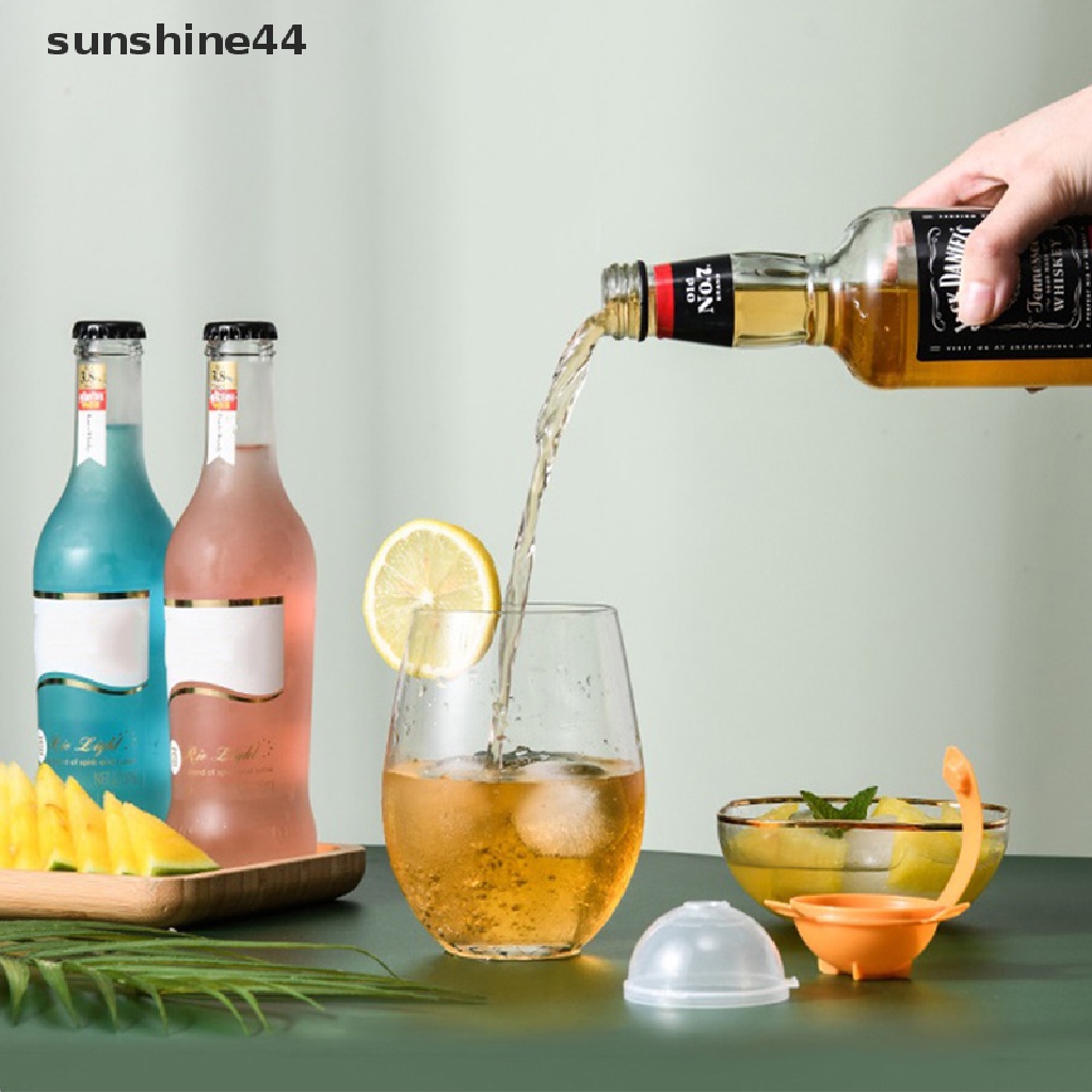 Sunshine Cetakan Es Batu Bentuk Bola Ukuran Besar 5Cm Untuk Whiskey / Cocktail