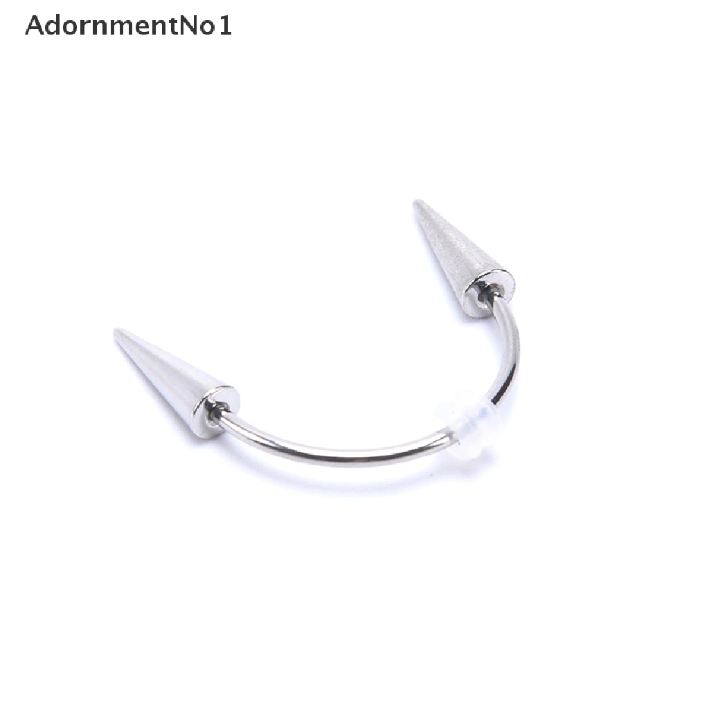 (AdornmentNo1) Cincin Tindik Bibir / Gigi Harimau / Vampire / C Bar Bahan Stainless Steel