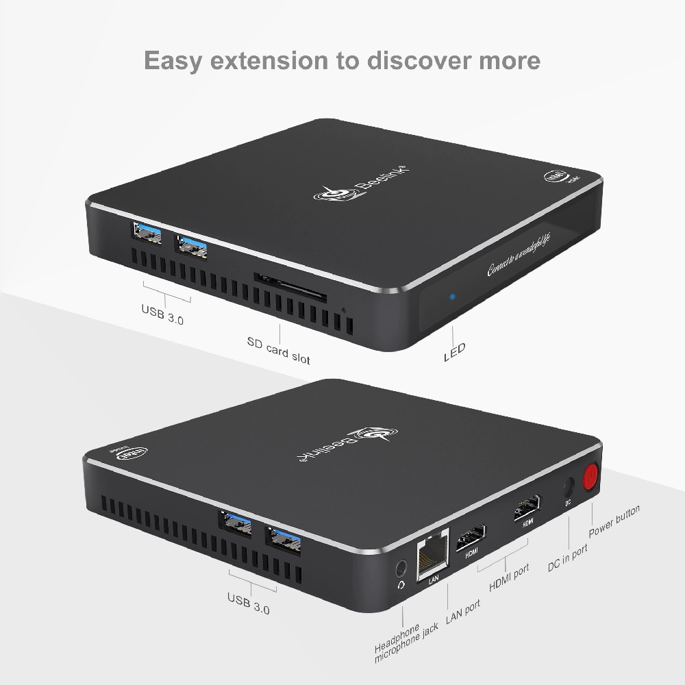 BEELINK T34 Mini PC - RAM 6GB ROM 128GB - Intel N3450 Windows 10 - Mini PC TERBARU DARI BEELINK