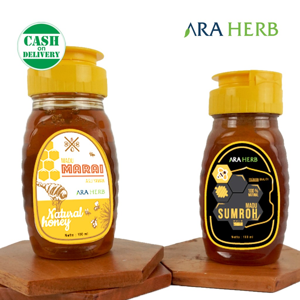 Madu Marai Sumroh Import Yaman Asli 150 Gram Madu Kental Asli Ara Herb