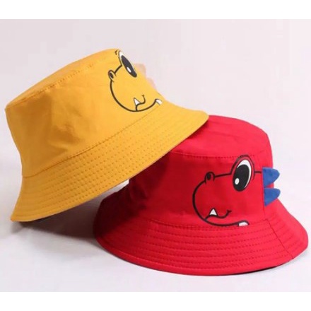 HARGA PROMO TOPI BUCKET ANAK KARAKTER DINO - TOPI ANAK DINOSAURUS MODEL BUKET ANAK TERBARU