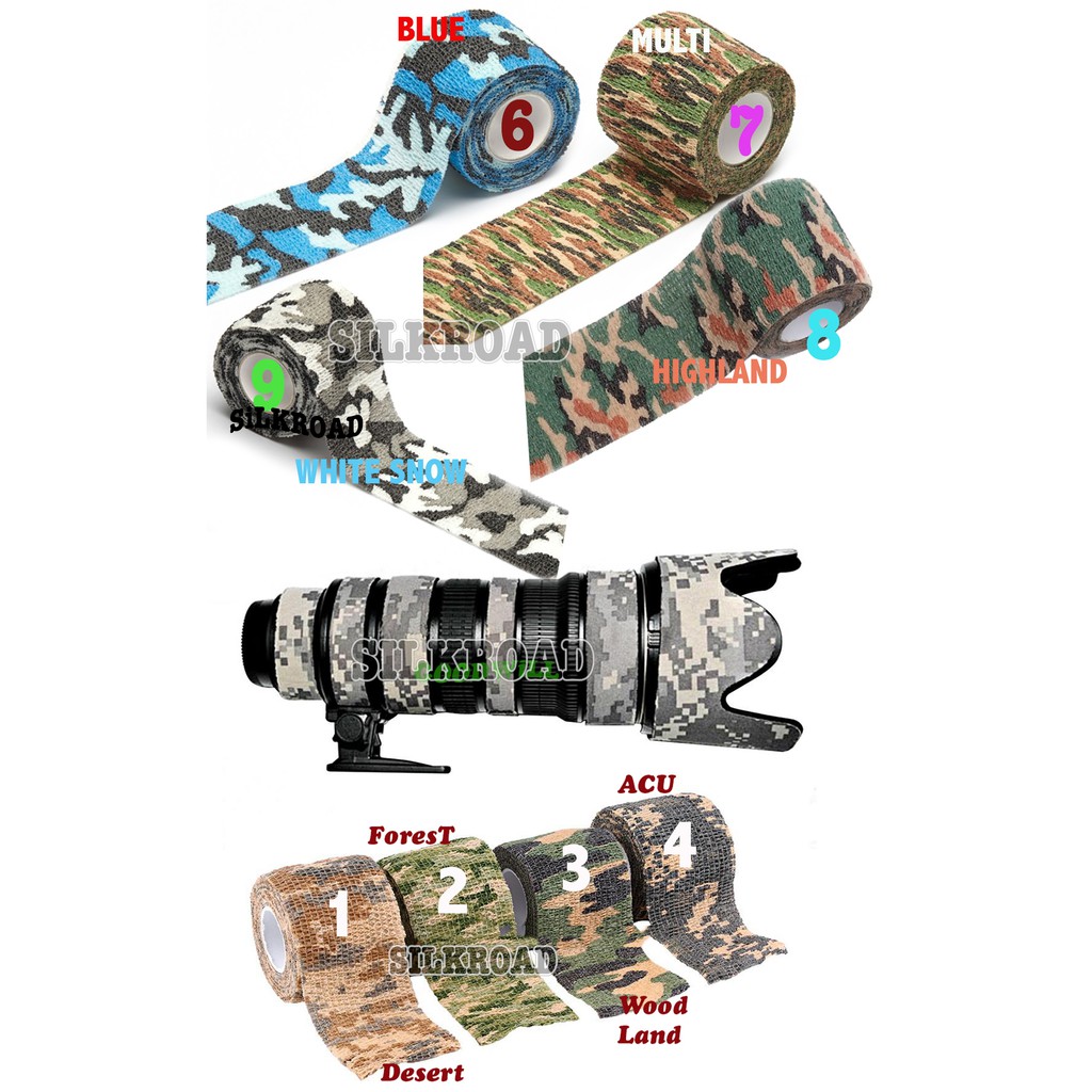

stationery & books camo tape lakban kamuflase camouflage perban loreng isoLasi tentara