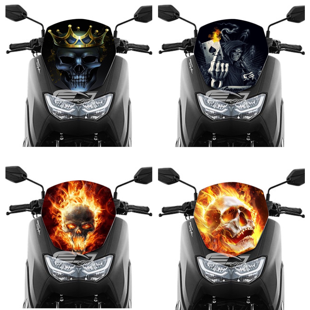 STIKER WINSHIELD VISOR PCX / STIKER MIKA DEPAN PCX N/ STIKER PCX / STIKER TAMENG PCX KING VENOM HITA