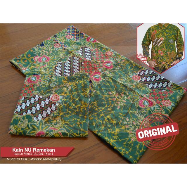 Kain batik nu remekan Kain batik nu sekar kenanga Kemeja batik nu remekan