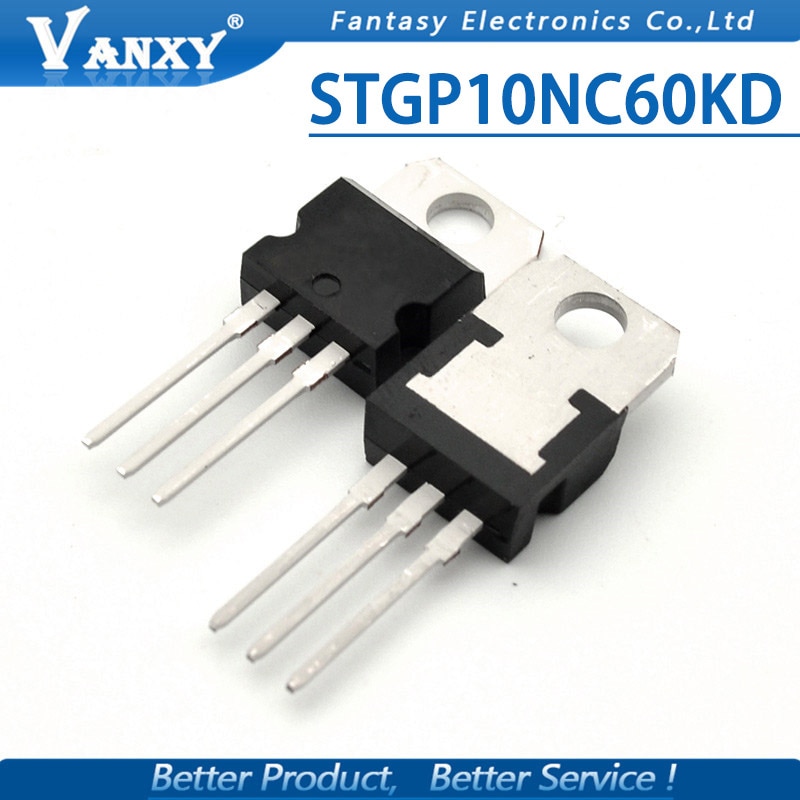 (Ready Stock) 5PCS STGP10NC60KD TO-220 10A 600V IGBT 10NC60 GP10NC60KD Stgp10Nc60Nc60Nc60Nc60Nc60Nc60Nc60Kd