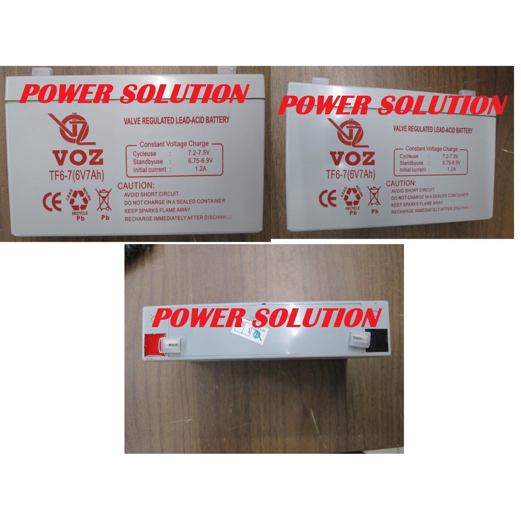 DISKON BESAR0337 - Baterai 6V 7Ah, Baterau 6V7Ah, Aki kering 6V7ah,Battery Vrla Voz 6V7ah