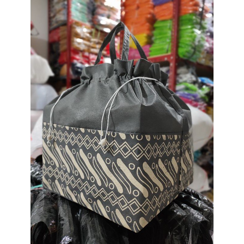 Tas hajatan serut batik Mawar/Parang REDY STOK uk.22x22