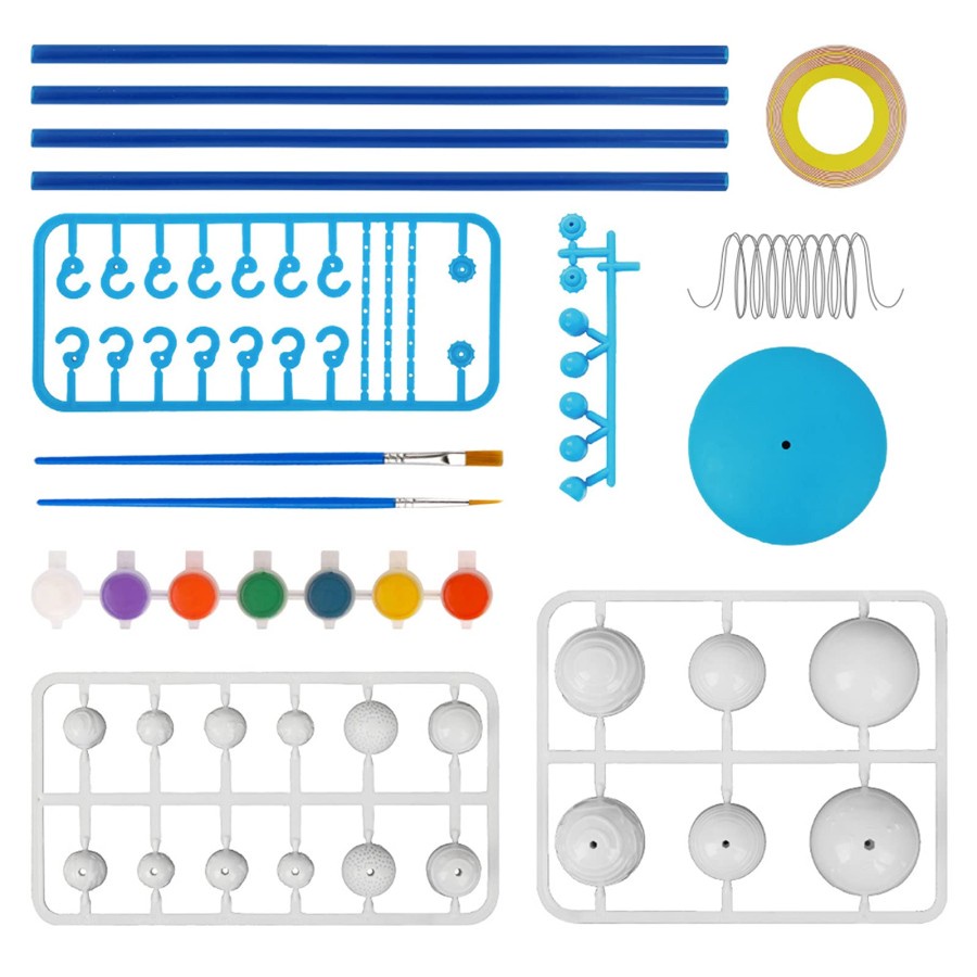 Melukis Planet Solar Sistem 3D Model Mainan Planet Gantung Dinding Set Mewarnai Sains Edukasi Anak