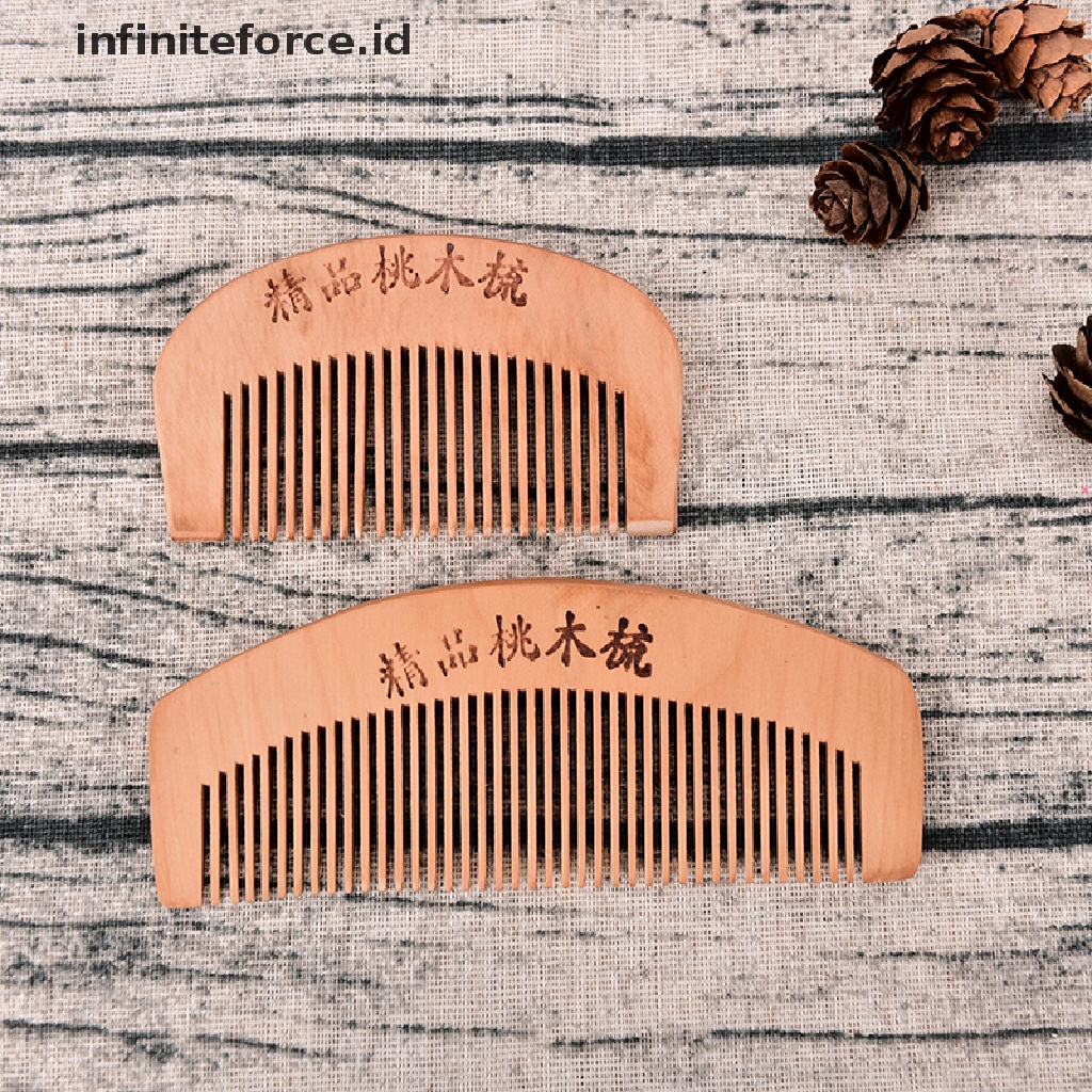 (Infiniteforce.Id) Sisir Jenggot Pria Bahan Kayu