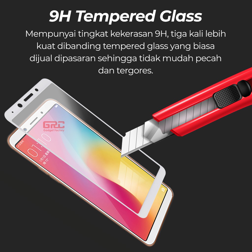 OPPO F7 Tempered Glass HOGO Full Cover Glue