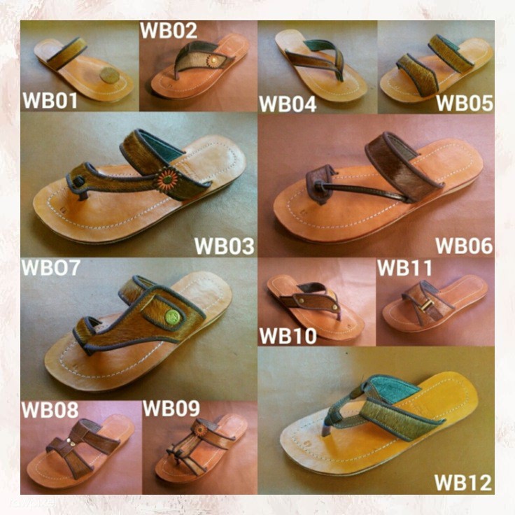 Sandal Kulit Bulu / Sandal Kulit Wanita Asli Magetan