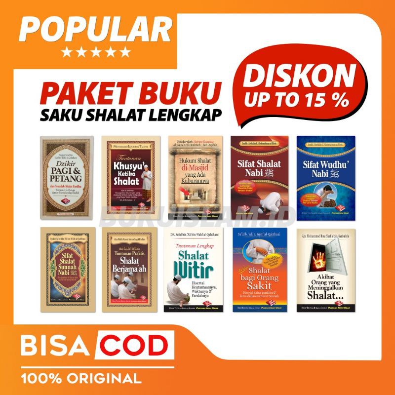 [Buku Saku] Paket Buku Sifat Sholat Nabi Lengkap