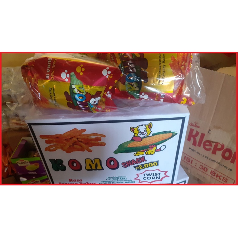 Snack komo 2000 an 1 pack isi 10 | Chiki legendaris sepanjang jaman