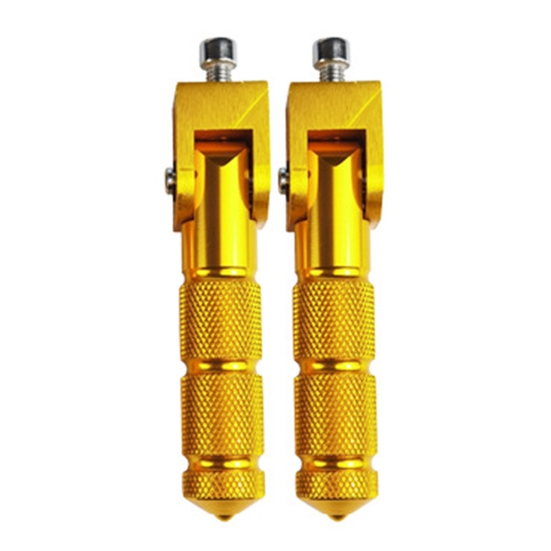 Zzz 2pcs Pedal Pijakan Kaki Lipat 8mm Universal Untuk Motor / Sepeda / Skuter