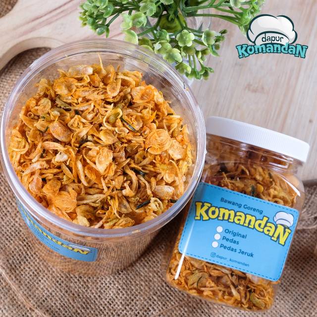 

Bawang Goreng Original / Pedas / Pedas Daun Jeruk