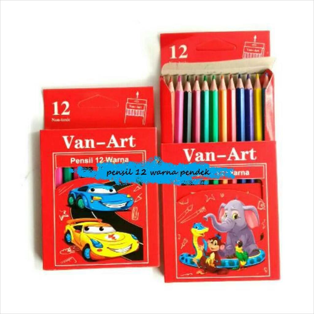 OTS 761. Van-Art Pensil 12W 12 warna Panjang dan pendek
