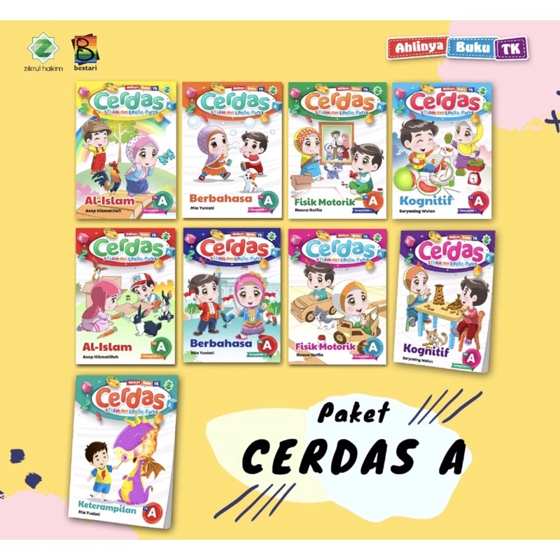 Buku TK/PAUD - paket Cerdas STEAM & loose parts - zikrul hakim