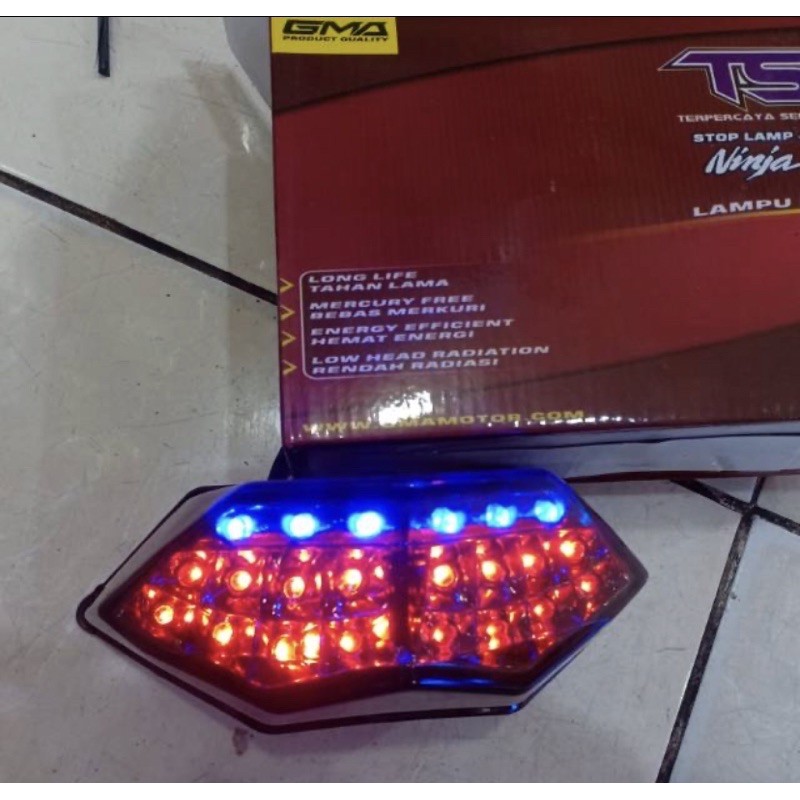stoplamp tst ninja 250 fi old 3 in 1 - lampu stoplamp belakang ninja 250 fi lama