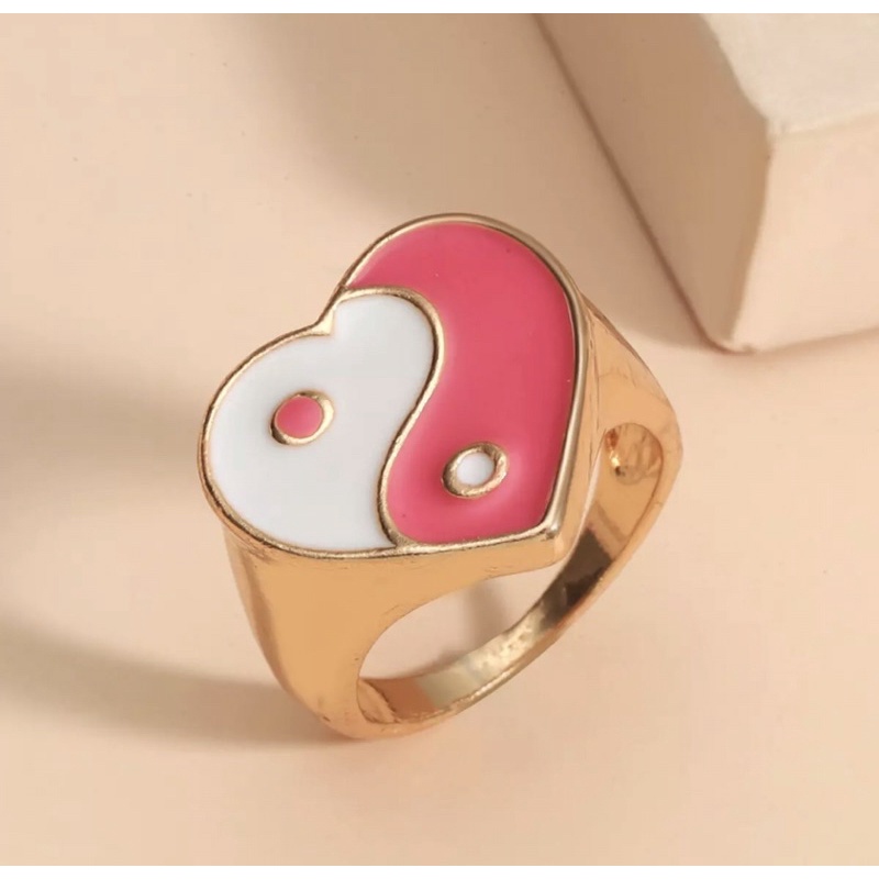 𝙔𝙞𝙣 𝙔𝙖𝙣 𝙇𝙤𝙫𝙚 𝙍𝙞𝙣𝙜𝙨 𝙋𝙞𝙣𝙠 / cincin retro