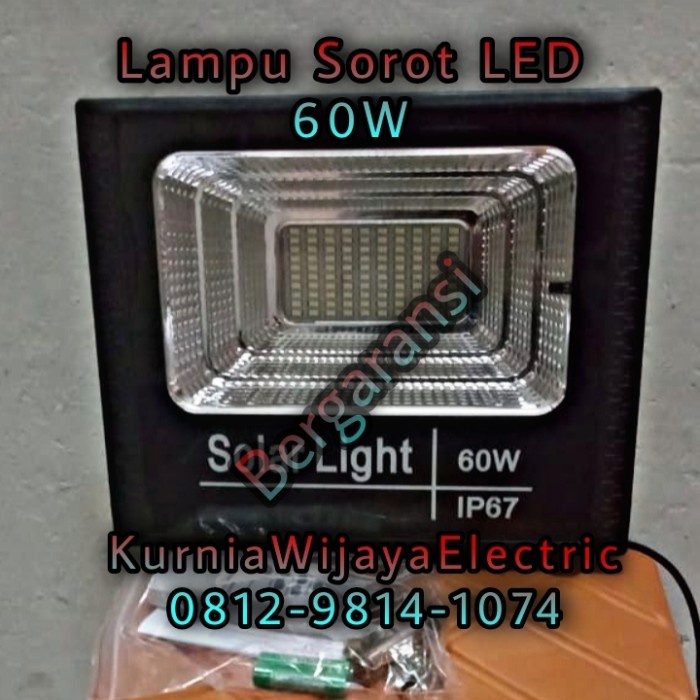 Lampu Sorot Led Tenaga Surya 60 Watt Solar Cell 60Watt Panel 60W