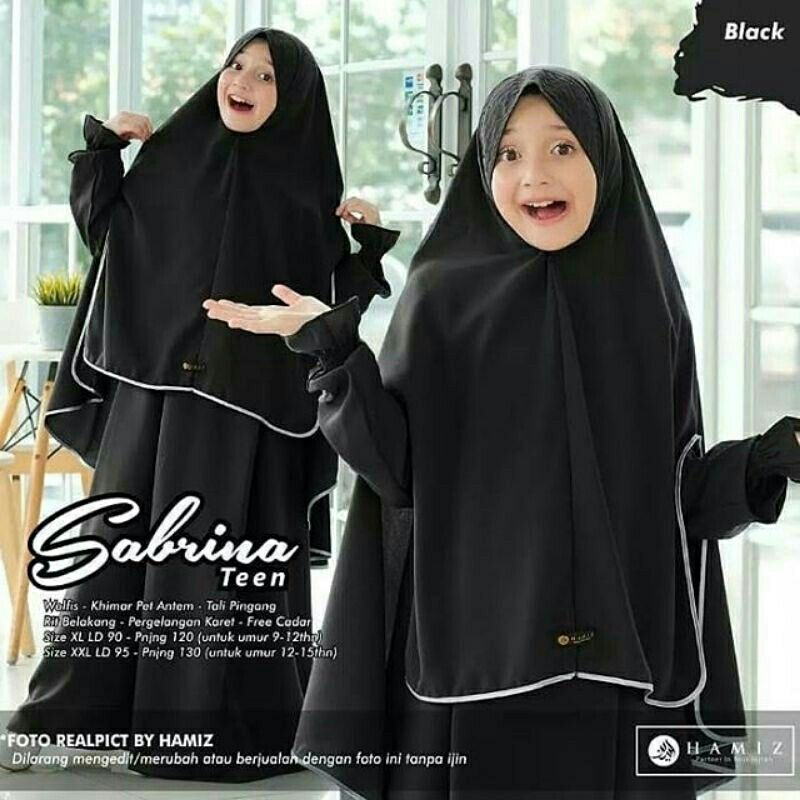 Gamis anak tanggung SABRINA TEEN SYARI gamis anak remaja set khimar