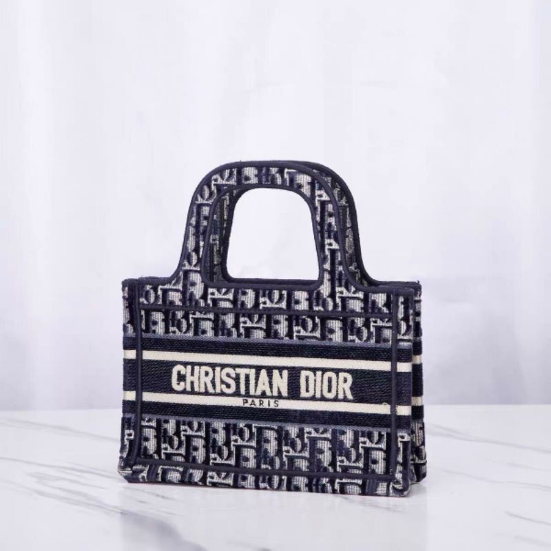 Tas wanita branded Dior tote mini oblique
