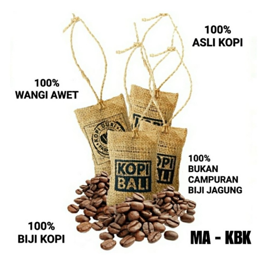 [PA] Pengharum Pewangi Gantungan Mobil Biji KOPI BALI Parfum Ruangan Aroma Coffee Lampung Krakatau Gayo / SS076